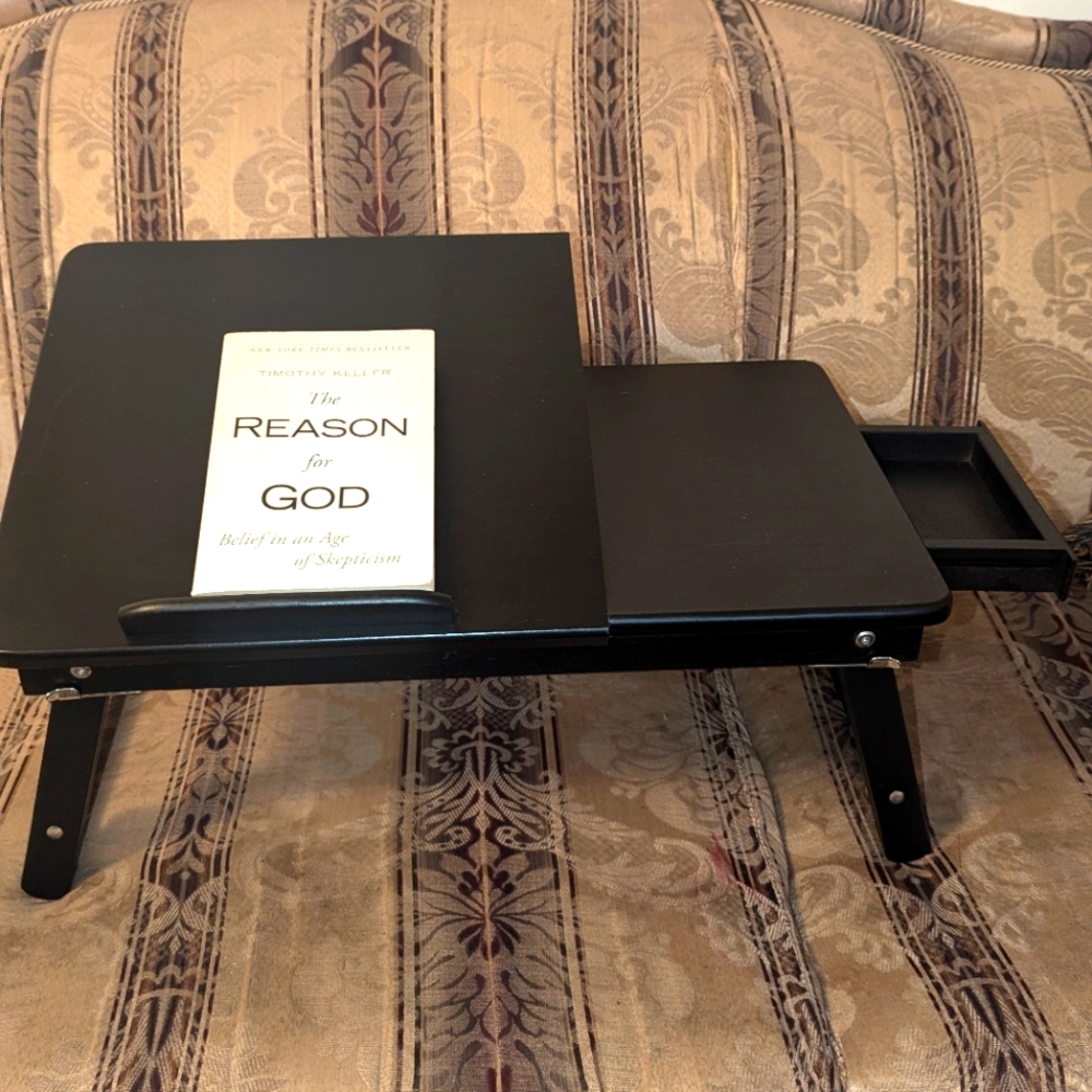 Bamboo Black Laptop Stand